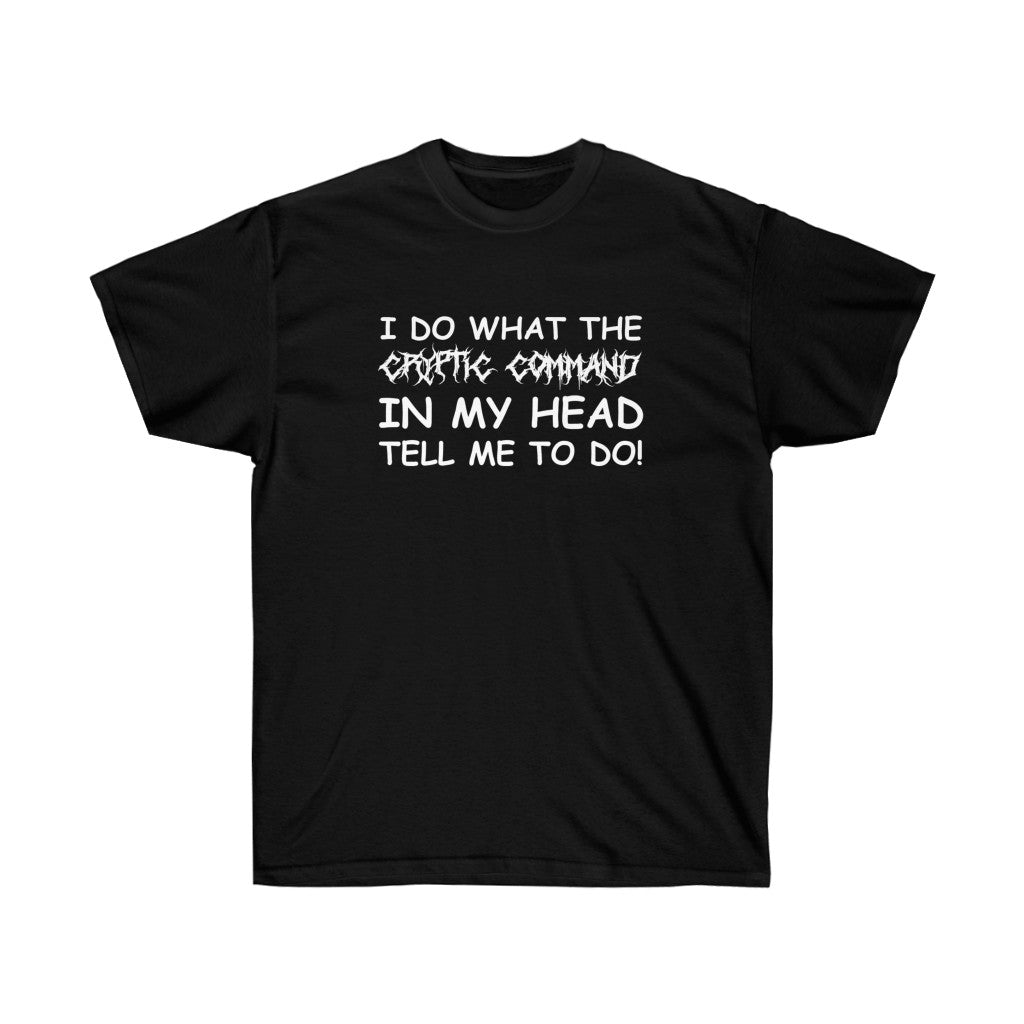 I do what the cryptic command... shirt